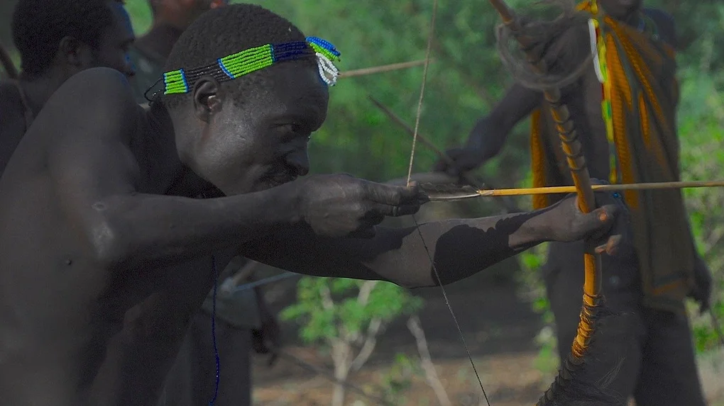 Hadzabe bushmen hunter-gatherers near Lake Eyasi Tanzania